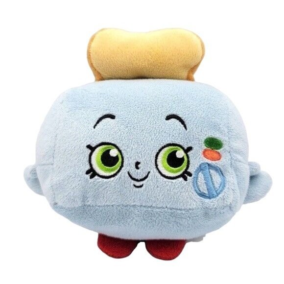 Shopkins Toys Shopkins Toasty Pop Plush Blue 75 Toaster With Toast Embroidered Poshmark